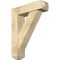 Ekena Millwork Traditional Craftsman Rough Sawn Bracket w/ Offset Brace, Douglas Fir, 8"W x 30"D x 38"H BKT0806X30X38TRA04RDF - alternate 1